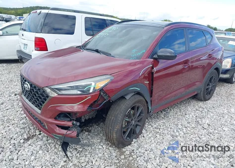 2019 Hyundai Tucson Night z USA, uszkodzony, nr VIN KM8J33AL6KU980475